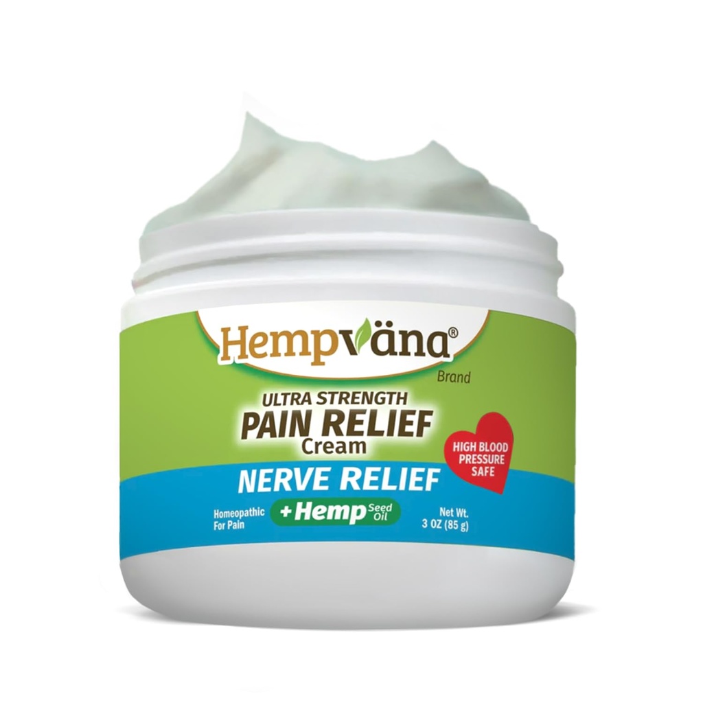 Hempvana Ultra-Strength Nerve Relief Cream, 3 oz, As Seen on TV