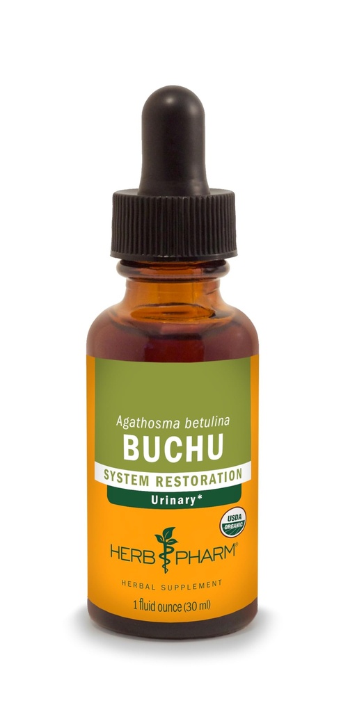 Herb Pharm Certified Organic Buchu Liquid Extract for Uurinary System Support, 1 Fl Oz