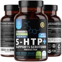 N1N Premium 5- HTP 200mg Plus Wapń, Made from Griffonia Seed Extract, Non GMO and gluten Free, 120 Caps