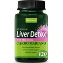 Silymarin Milk Thistle Liver Detox Kapsułki dla wątroby tłuszczowej, Alcachofa y Cardo Mariano con Silimarina para el Higado Graso, Liver Cleanse Detox & Repair Formula w / Artiduck Extract. 120Count