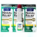 Nasal Relief Spray, Pump Mist, Anti-drip, Severe Congestion, (Oxymetazoline HCI ) 12 Hours, 3 Pack. by Assured