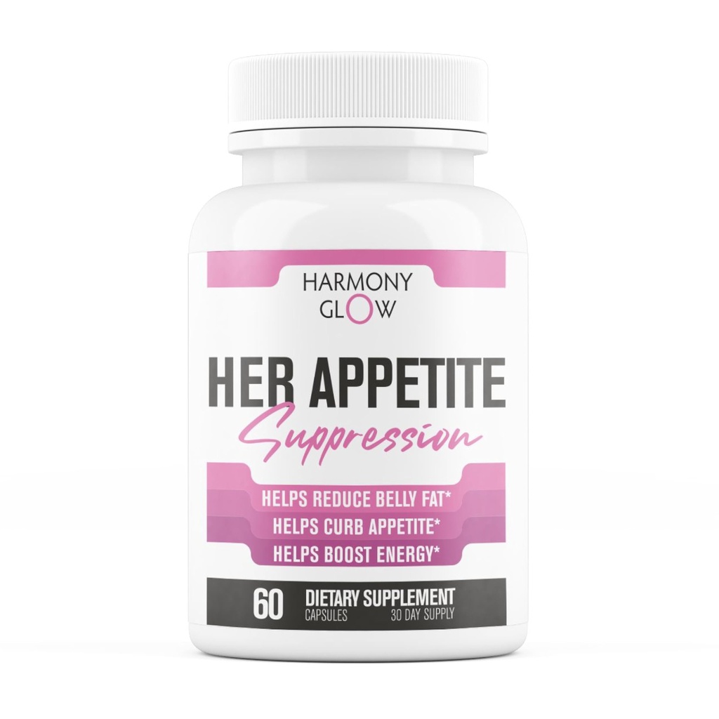 Her Appetite Suppression - Supports GLP-1 Related Metabolic Pathways, Promotes Weight Loss for Women, Helps Control Appetite/Cravings & Promotes Energy | 3rd Party Tested Supplement - 60 Capsules
