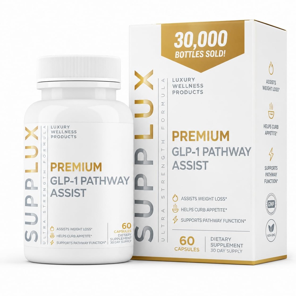 PREMIUM GLP-1 Weight Loss Support - Assists Metabolic Pathways Linked to GLP-1 Signaling - Promotes Weight Loss for Women & Men, Helps Appetite Control & Promotes Energy - 3rd Party Tested - 60 Pills