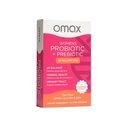 Omax Health Prebiotics and Probiotics Complex for Women, pH Balance, Vag Health, Urininary Tract, Yeast & BV Prevention, Lactobacillus & Bifidobacterium British 124; Vegan, Organic, Gluten Free British 124; 30 Vege- Capsules