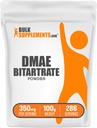 BulkSupplements.com DMAE Bitartrate Powder - Dimetyloaminoetanol Bitartrate, DMAE Supplement - Unflavored & Gluten Free, 350mg per Serving, 100g (3.5 oz) (Opakowanie po 1)