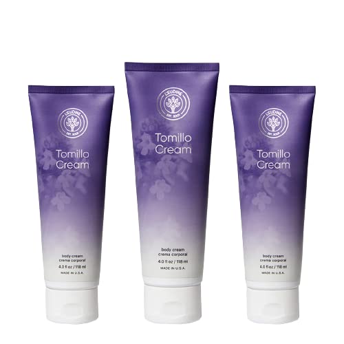 L’EUDINE Thyme Body Cream Tomillo Massage Cream – Soothing Respiratory Tract & Airways – Breath-Easing Emollient for Kids & Adults - Relieves Congestion & Supports Sinus Health - Pack of 3-12 fl oz