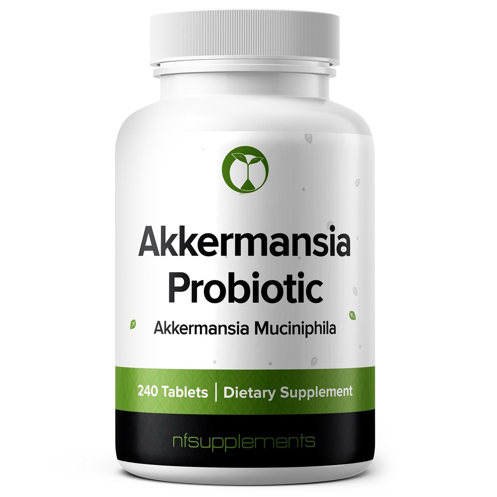 Akkermansia Muciniphila Probiotic Supplement 240 Tablets 100 Milion AFU Probiotyki dla mężczyzn i kobiet wspomaga Intestinal Digestive & Gut Health (240, Akkermansia Muciniphila)