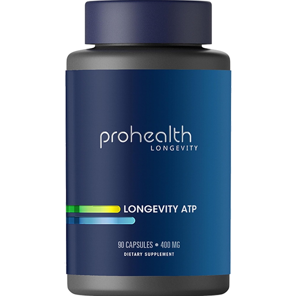 ProHealth długowieczność ATP - 400 mg X 90 Służenia, PeakATP Opatentowany Pure ATP utrzymać energię komórkową, Siła mięśni, i funkcji kognitywnej, Wspomaga Heart Health & Efektywność Metaboliczna