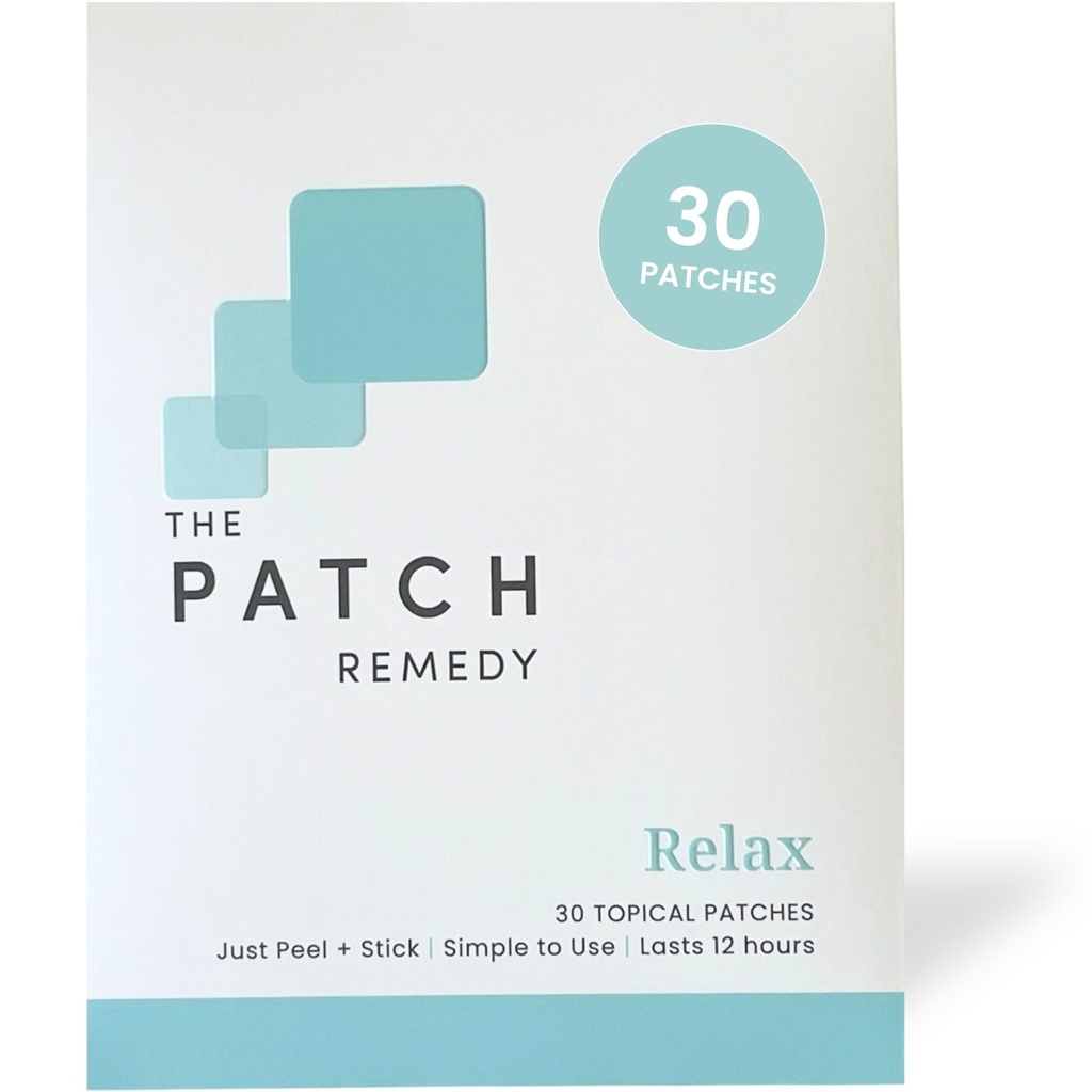 The Patch Remedy Remedy Patch Atch 124; L-Theanine, Lemon Balm, Valerian, Ashwagandha, Passionflower Thunder 124; 30 Patches