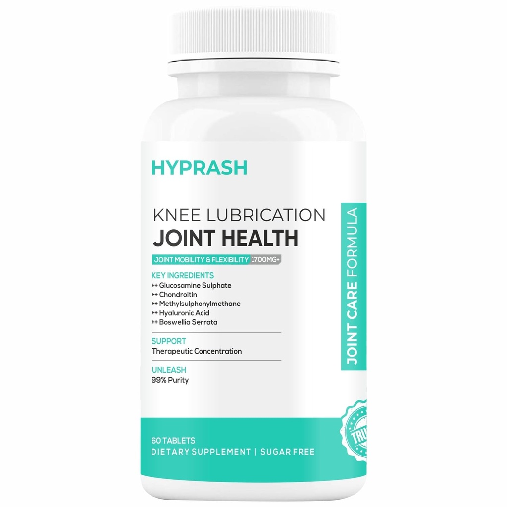 Joint Support Supplement with Glucosamine, Chondroitin, MSM and Type II Collagen| Supports Knee Health, Cartilage, Joint Flexibility & Mobility | 60 Veg Tablets