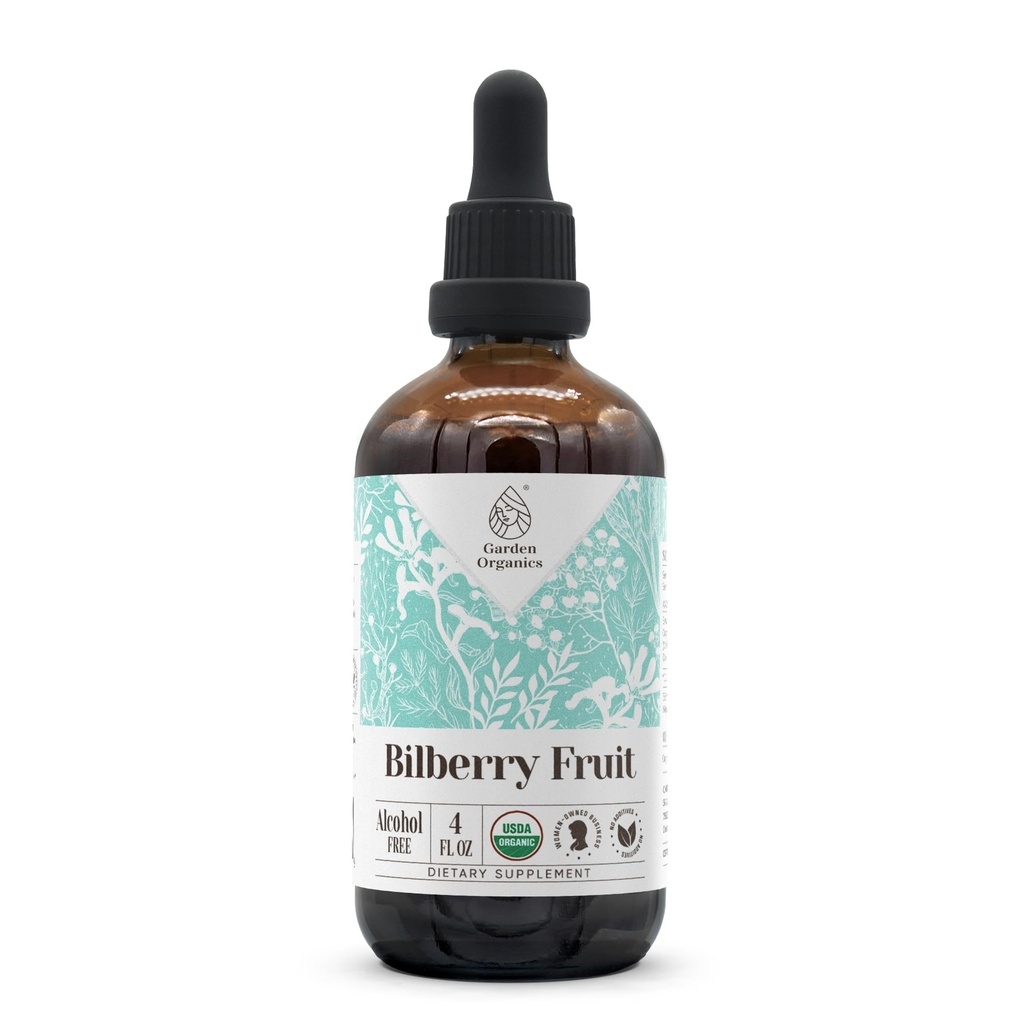 Wilberry Fruit USDA Organic Alcohol Free Extract Agregat 124; Suplement diety, Wysokiej mocy nalewka 124; Made from Bilberry (Vaccinium Myrtillus) Suszony Owoce 4 oz
