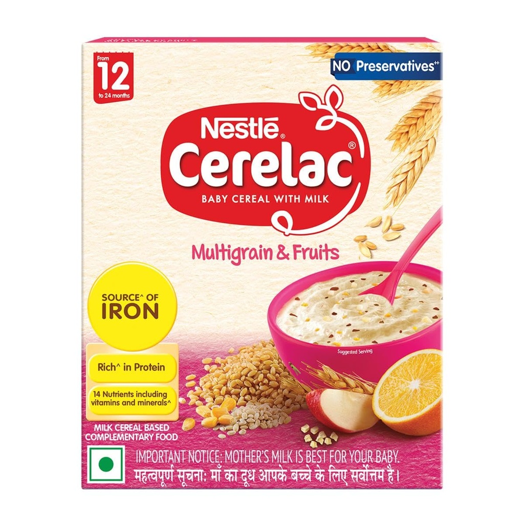 Nestlé CERELAC Baby Cereal, Multigrain & Fruits, STG-4, 300g
