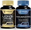 WELLNESS LABSRX Resveratrol kapsułki 10000 - Lions Mane Supplement kapsułki