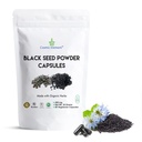 Kosmiczny Element 100% Czysty czarny proszek Kapsułki Organiczne - Vegan Nigella Sativa 450mg Czarny Kmin Nasiona na służbę- dla zdrowia - 60 Kapsułki