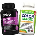 Wątroba & Colon Cleanse Detox Supplement - Natural Bojel Cleanser Pills for Instinal Bloating & Codzienne zaparcia Relief - Mleko Thistle Dandelion Czapki & Dodatek do pęcherzyka żółciowego