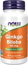Teraz Foods Supplements, Ginkgo Biloba 60 mg, 24% Wyciąg standardowy, Projekt nieGMO zweryfikowany, 60 Kapsułki Veg