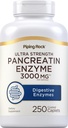 Piping Rock Pancreatin Digestive Enzymes 124; 3000mg Birmingham 124; 250 Cappets Birmingham 124; Ultra Siła Birmingham 124; Non-GMO, Gluten