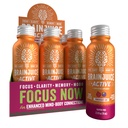 Sok BrainJuice Active Focus & Energy Drink Shots, Supports Endurance, Recovery & Clarity, Non-GMO, Gluten Free, Nootropics, Alpha GPC, B Vitamin & Organic Green Tea, Pomegranat Acai, 2,5 fl oz, 12 Pack