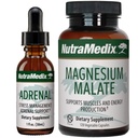 NutraMedix Energy Support Bundle - obejmuje adrenergiczne wsparcie energetyczne płynne krople i kapsułki z jabłkiem magnezowym dla energii i wsparcia atletycznego - Nie kofeiny - 2-kawałek suplement zestaw