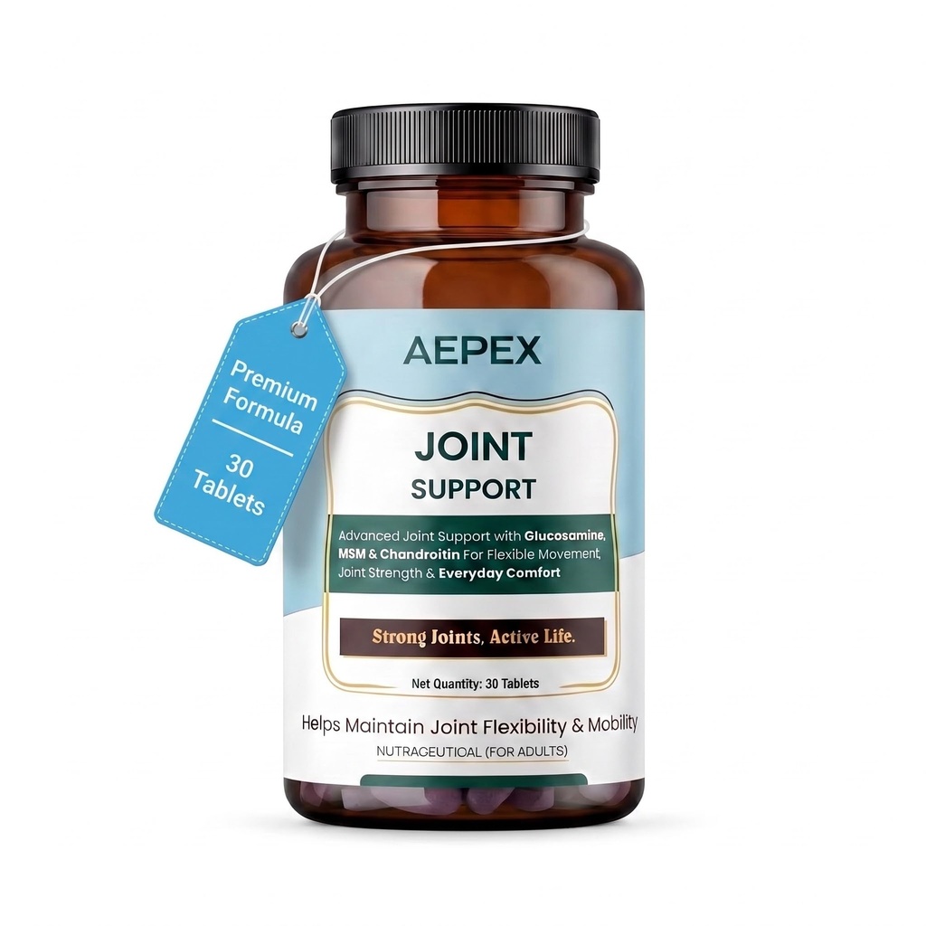 Glucosamine Tablets For Joint Support Supplement with Collagen & Glucosamine Chondroitin MSM | Joint Cartilage Support & Muscle Health | Joint Pain Tablets - 30