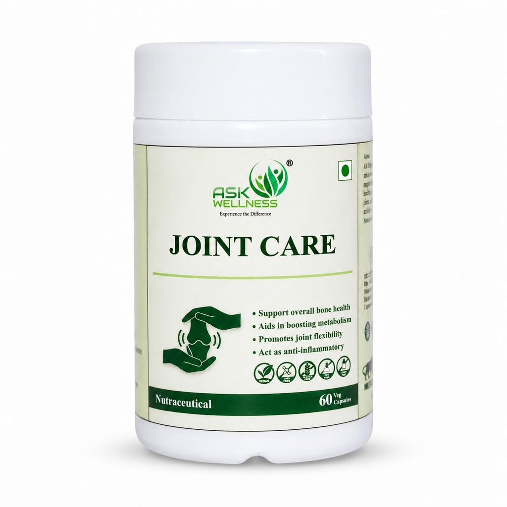 Joint Care Capsules for Joint Mobility & Bone Health Support | Vegetarian Nutraceutical Supplement | Supports Flexibility & Active Lifestyle | 60 Veg Capsules