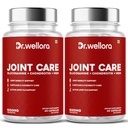 DR WELLORA Joint Care Capsules with Glucosamine, Chondroitin & MSM | Joint Mobility, Cartilage & Flexibility Support | Herbal Joint Health Supplement for Men & Women | 120 Capsules