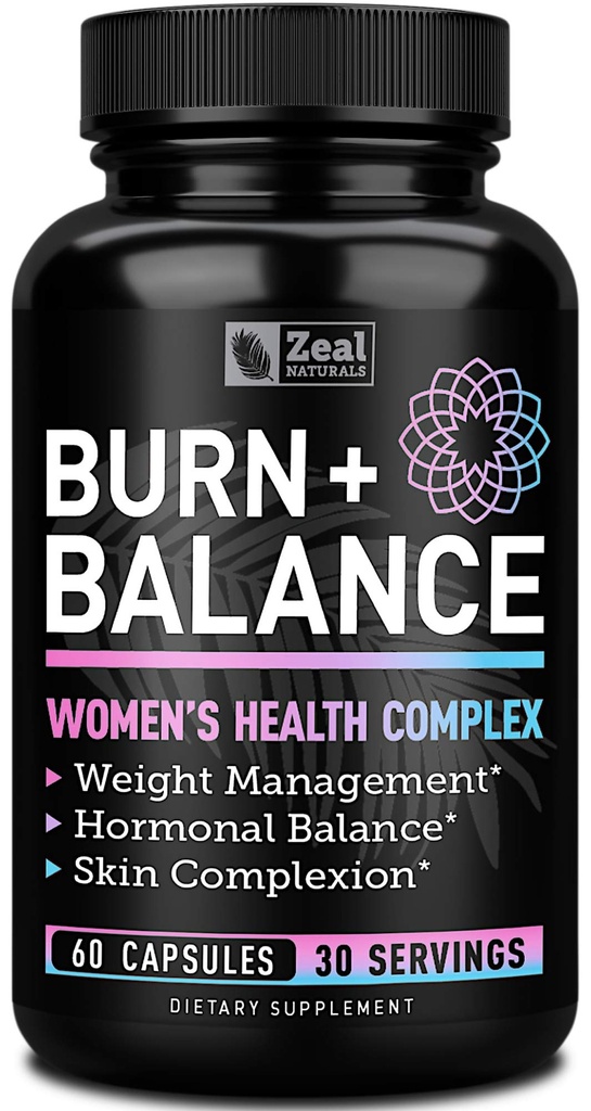 Zeal Naturals Weight Loss Support for Women + Daily Balance Vitamins (Iron, Vitamin D, Setria®, Folate) Premium Diet Support Pills for Women+ Multivitamin and Hormone Support