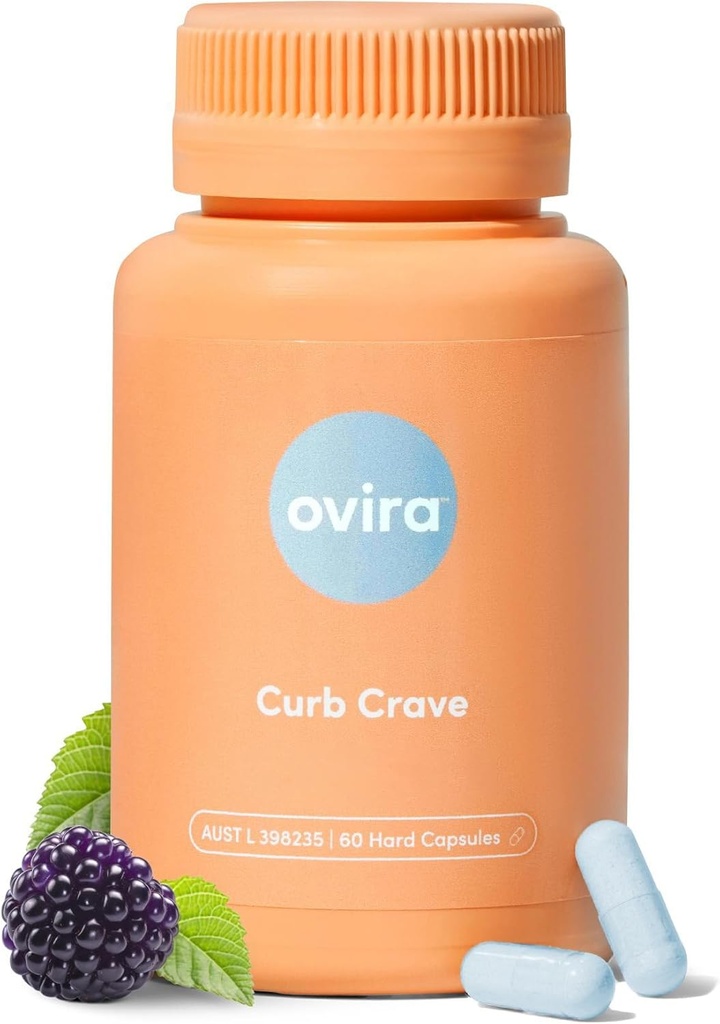 Ovira Curb Maintenance Supplements - Zawiera CHRONOBLOCK, Energy Support Kapsułki, Suplementy odżywcze dla mężczyzn i kobiet, Chromium- 100mg