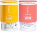 Pierwszy dzień Multivitamin Gummies Bundle for Women & Kids - Witaminy A, B, C, D & K + Folate, Magnez, Cynk, Biotin & More - Made w / Organic Fruits & Vegegies, Tylko 2 g cukru - 2- Pk, 30 Day Supply Each