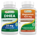 Najlepsi przyrodnicy DHEA 100mg & Magnezu Glycinate 425 mg