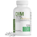 Bronson DIM Suplement 200 MG Diindolymetan z BioPerine do zwiększonej absorpcji, Estrogen Metabolizm & Zachowanie Balanced Hormon Poziomy, 120 Kapsułki wegetariańskie