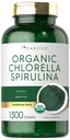 Carlyle Organic Chlorella Spirulina Tablety 124; 1300 Hrabia 124; 50 / 50 Mieszanka 124; Non-GMO i gluten suplement wolny