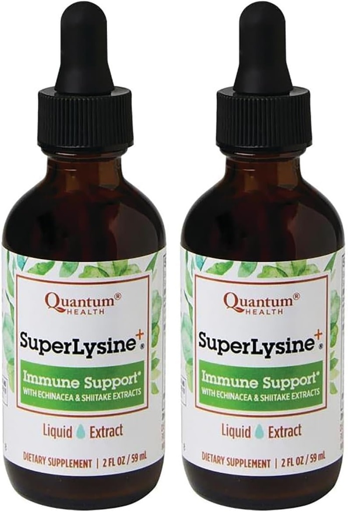 Quantum Super Lysine + Liquid Extract 2 fl oz (59 ml) Liquid (opakowanie po 2)