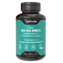 Naturalis Vegan Witamina D3 + K2 z Algae Birmingham 124; 5000 IU D3 z 120mcg MK7 Birmingham 124; Vegan Society Certified, Sustainable Sourced, Better Than Animal Derived Birmingham 124; Better Support for Bone & Immune Health * Birmingham 124; 60 Softgels