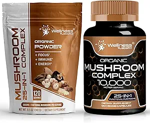 WELLNESS LABSRX proszek do grzybów 2000mg - suplement do grzybów kapsułki