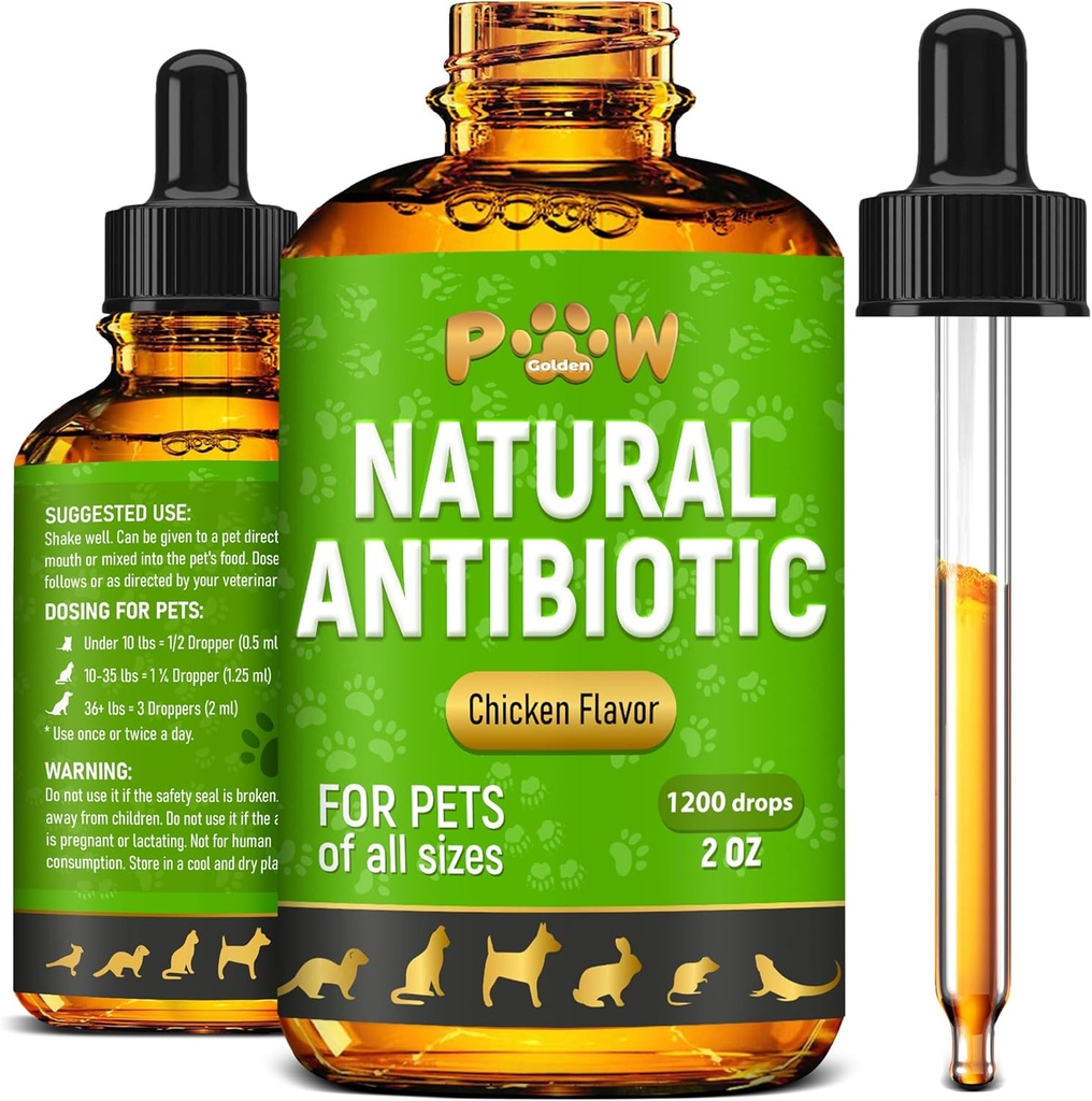 Antybiotyki psów z kurczaka aromat 124; Сat Antybiotyki do Zakażenia, UTI, Alergie, Runny Nose 124; Wsparcie pokarmowe 124; Różne Breeds and Ages 124; Żurawina w składzie 124; 2 Oz