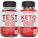 Atlantis Nutrition Testosteron Booster 60 Gummies + Keto Apple Cider Ocet 60 Gummies