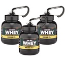 OnMyWhey - Proszek proteinowy i suplement Keychain Funnel, Przenośny kontener to- do siłowni, treningi, fitness i podróże - TSA Zatwierdzony, Classic 3- Pack