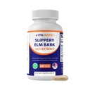 Vitamatic Slippery Elm Bark 10000 mg Równoważny na Podawanie (z 20: 1 Wyciąg 500 mg), Made with Peppermint, DGL, & Aloe Vera - 180 Kapsułki Veg i skoncentrowane 20X Pottency