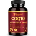 CoQ10 200mg Softgels z PQQ & Omega 3, Maximum Absorption Coenzym Q10, Potężny przeciwutleniacz dla Heart & Energy Health, 120 Count, 4 Month Supply, Non-GMO