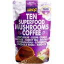 WIXAR Superfood Mushroom Coffee - Instant Coffee Powder, Dziesięć Superfood Ekstrakty z grzywą Lwa, Turcja Ogon, Reishi, Chaga, Shiitake, Ashwagandha, Rhodiola Rosea, Elderberry, 5oz Mushroom Supplement