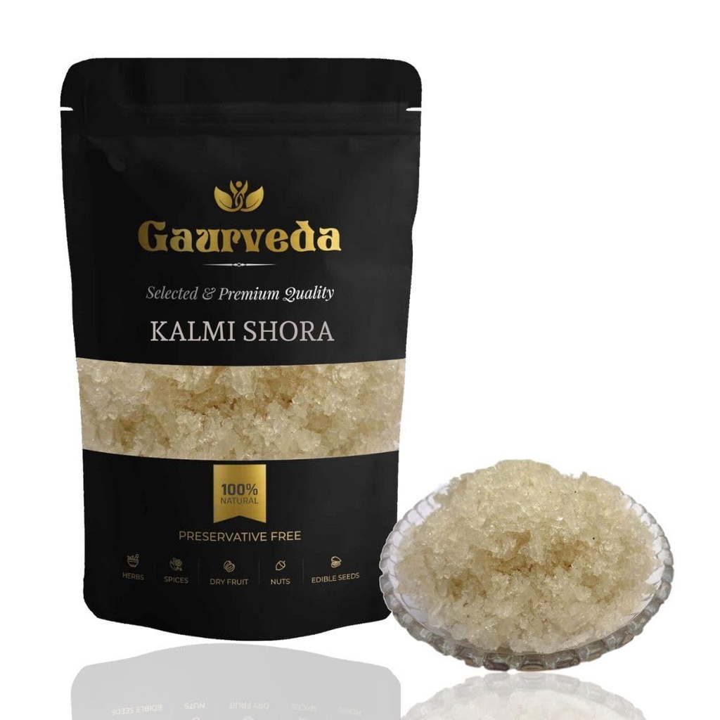 GAURVEDA Kalmi shora 100% Natural Pure | Traditional Ayurvedic HerbSeedPowder | Supports Wellness Daily Health | Ideal for Herbal Remedies, 100 Grams