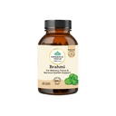 A TATA Product - Organic India Brahmi - 180 Veg Capsules, Naturally Promotes Concentration & Memory, Mental Fitness, Reduces Stress & Anxiety, GMP & NPOP Certified Organic