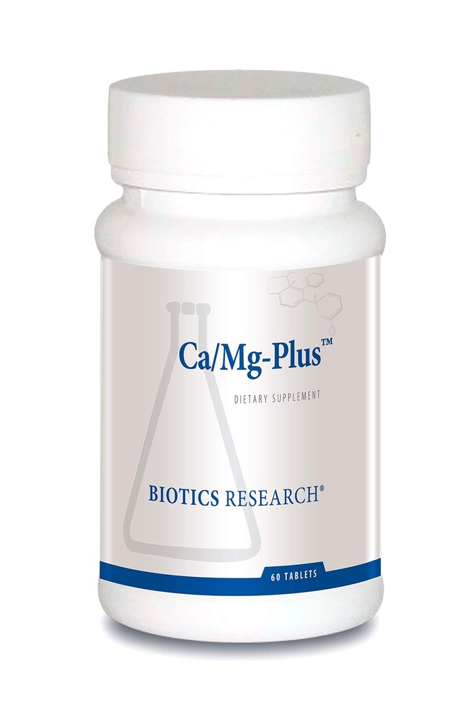 Biotics Research CaMg- Plus Suplement magnezu wapnia z przytarczyc, AIDS w kości i stomatologii, Zrelaksowanie mięśni, Wspomaga zdrowie układu sercowo- naczyniowego, Wsparcie dla tarczycy 60 tabletek