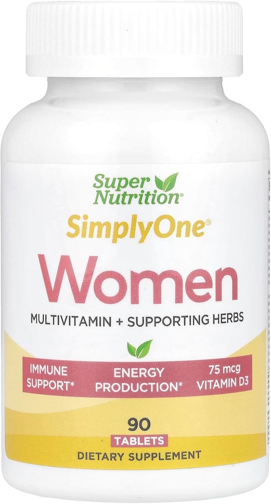 SuperNutrition SimplyOne Multi- Witamina dla kobiet, Wysoka potencja, Tabletki jednodniowe, 90 Hrabia