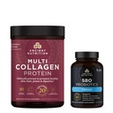 Ancient Nutrition SBO Ultimate Probiotics kapsułki, 60 Count + Multi Collagen Protein Powder, Unflavored, 45 Służenie