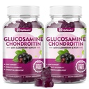 Gglukozamina Chondroitin Gumies Sugar Free, Extra Force 1500mg Glukozamina z Chondroitin MSM & Turmeric, Joint Supplement for Men & Women Joint Health (120 Count (Pack of 2))