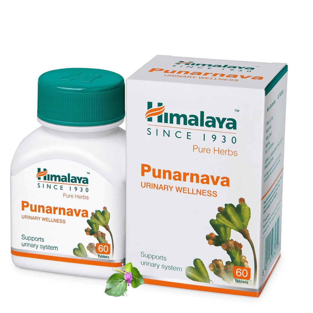 Himalaya Punarnava Tablets - 60 count (Pack of 1)