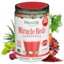 MacroLife Naturals Cud czerwieni Superfood Suplement Proszek Przeciwutleniacze Polifenole Enzymy Probiotyki - Surowy Non-GMO Organic Vegan Gluten & Dairy Free (30 Servings)