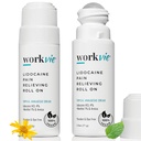 Lidokaina Roll On Pain Relief Cream 2pk Maksymalna wytrzymałość - Arnica, Mentol, Aloe Vera - Soothing Relief for Muscles and Joints - Wrażliwa skóra